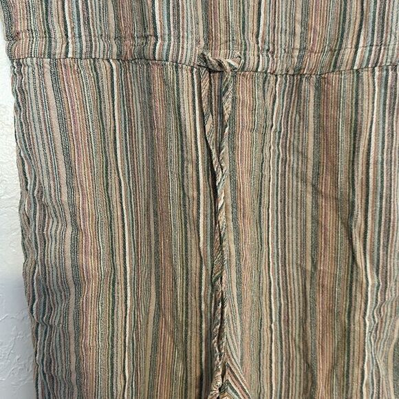 ANTHROPOLOGIE DREW  Linen Blend Striped Jumpsuit Romper MEDIUM SMALL - Picture 6 of 13
